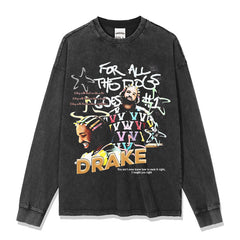 Drake T Shirts Hip Hop Loose T Shirts