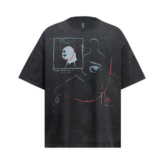 Ellie Seattle Shirt Represents Abstract Avatar Art Print Short Sleeve Casual Loose T-Shirt