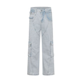 American Mens Jeans Retro Straight Casual Pants