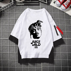 Juice WRLD T Shirt Fashion Summer Loose Casual plus Size 5-Point Sleeve