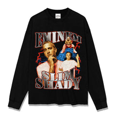 Detroit Eminem T Shirt Washed Old Eminem Print T Shirt