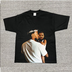 Kendrick Lamar T Shirts Bad Fun Rap Doing Old Vintage Short Sleeves