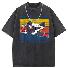 Men T Shirts Crew neck short-sleeved T-shirt washed and old