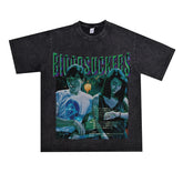 Film Star T Shirt Short Sleeve Loose Retro American T-shirt Men