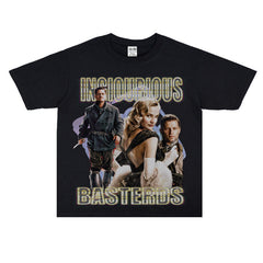 Film Star T Shirt Loose Heavy Weight Retro Street Cotton T-shirt American Men and Women