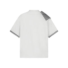 80s Casual Classics Shirts Contrast Checked T-Shirt Short Sleeve Top