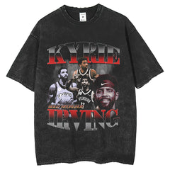 Men T Shirts American Hip Hop Washing Water