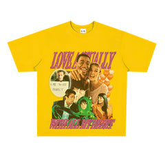 Film Star T Shirt Movie True Love First Loose American Retro Street Cotton T-shirt Men