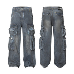 American Mens Jeans Washed Tooling Jeans