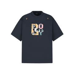 80s Casual Classics Shirts Puppy Print Short Sleeve T-Shirt Loose Casual Hip Hop Half Sleeve Top