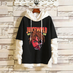 Juice WRLD in Loving Memory Hoodie Rapper Juice WRLD Fashion Fake Two Pieces Spring and Autumn