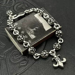 Chrome Heart Bracelet Flower Domineering Classic