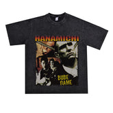 Film Star T Shirt Cotton Short Sleeve Loose American Retro T-shirt