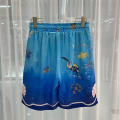 East Coast Shorts Summer Casual Digital Print Men's Shorts Beach Shorts