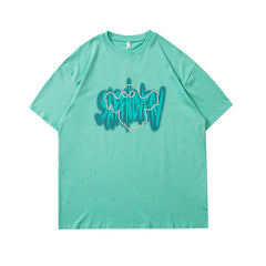 Camisas Vintage Hombre Vintage Short Sleeve T-Shirt Summer Loose