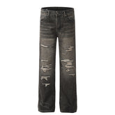 American Mens Jeans Washed Old Jeans