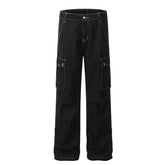 American Men Jeans Vintage Loose Hip Hop Casual Pants