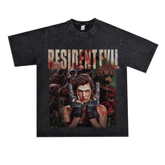 Film Star T Shirt Personalized Cotton Short Sleeve Loose Retro Design T-shirt for Men and Women