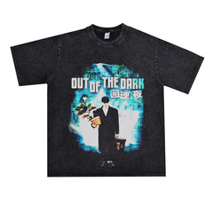 Film Star T Shirt Stephen Chow Funny Trendy Cotton Short Sleeve Loose round Neck Retro T-shirt