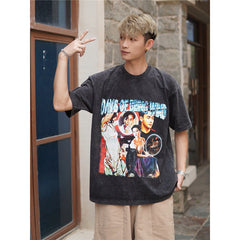 Film Star T Shirt Classic Movie Zhang Guorong Afei Short Sleeve Loose Retro Street Printing T-shirt