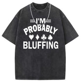 Men T Shirts Pure cotton round neck short-sleeved T-shirt women's washed and old