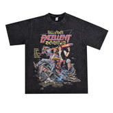 Film Star T Shirt Movie Bill and Ted Adventures Pure Cotton Loose Short Sleeve American Retro T-shirt