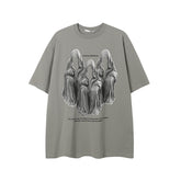 Camisas Vintage Hombre Vintage Washed Old Short Sleeve T-Shirt