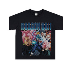 Film Star T Shirt Washed Old Print Short Sleeve Loose T-shirt