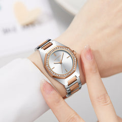 Women's Quartz Watches Octagonal Diamond Waterproof Women's Watch