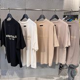 Fog Essentials T shirt Offset Logo Loose V-neck T shirt