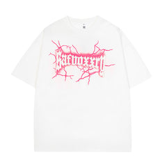 Camisas Vintage Hombre Vintage Lightning Short Sleeve T-Shirt