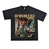 Film Star T Shirt Cotton Short Sleeve Loose Retro Design T-shirt