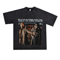 Film Star T Shirt Trendy Cotton Short Sleeve Loose round Neck Retro T-shirt