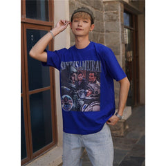 Film Star T Shirt Movie Space Interstellar Cotton Short Sleeve Loose American Retro T-shirt