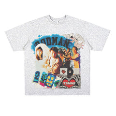 Film Star T Shirt Movie the Unmatchable Match Stephen Chow Short Sleeve American Street Printed T-shirt for Men and Women