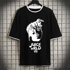Juice WRLD T Shirt Hip Hop Rap Juice WRLD Printed round Neck Loose