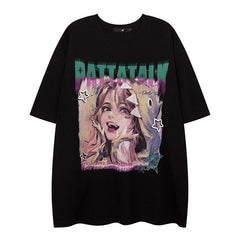 Camisas Vintage Hombre Short Sleeve T-Shirt Loose Casual Top