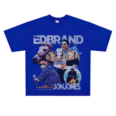 Film Star T Shirt Loose American Retro Heavy round Neck Street T-shirt for Men and Women