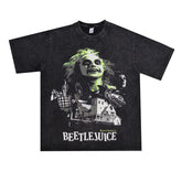 Film Star T Shirt Cotton Short Sleeve Loose Nostalgic American Retro T-shirt Men and Women