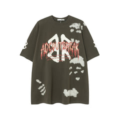 Camisas Vintage Hombre Short Sleeve T-Shirt Loose Top