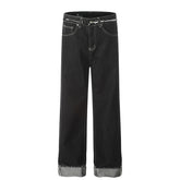 American Men Jeans Loose Straight Jeans Men's and Women's Casual Pants