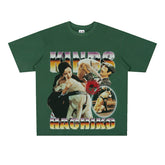 Film Star T Shirt Movie Loyal Dog Eight Male Printed Loose Street Cotton American T-shirt