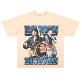 Film Star T Shirt Loose Heavy Retro Street Cotton T-shirt