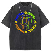 Men T Shirts Short Sleeve T-Shirt Washed Old Punk Loose