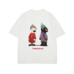 Ellie Seattle Shirt Vintage Short Sleeve T Summer Loose Casual