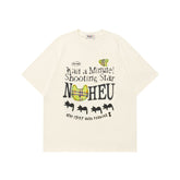 Ellie Seattle Shirt Cartoon Crew Neck Print Short Sleeve Cotton T-Shirt