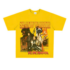 Film Star T Shirt Short Sleeve American Retro Loose round Neck Street T-shirt