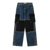 American Mens Jeans Vintage Patch Jeans