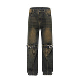 American Mens Jeans Vintage Water Mill Nostalgic Tooling Jeans