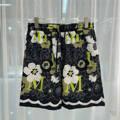 East Coast Shorts Summer Casual Blue Digital Print Shorts Beach Shorts